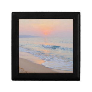 Serene Sunset Beach Ocean Glow Gift Box