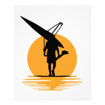 Serene Sunset Rowing:Minimalist Oarsman Silhouette