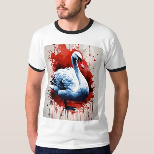  Serene Swan Elegance T_Shirt