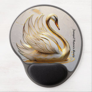 "Serene Swan Escape" Gel Mouse Pad