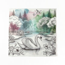 Serene Swan Lake Park 2