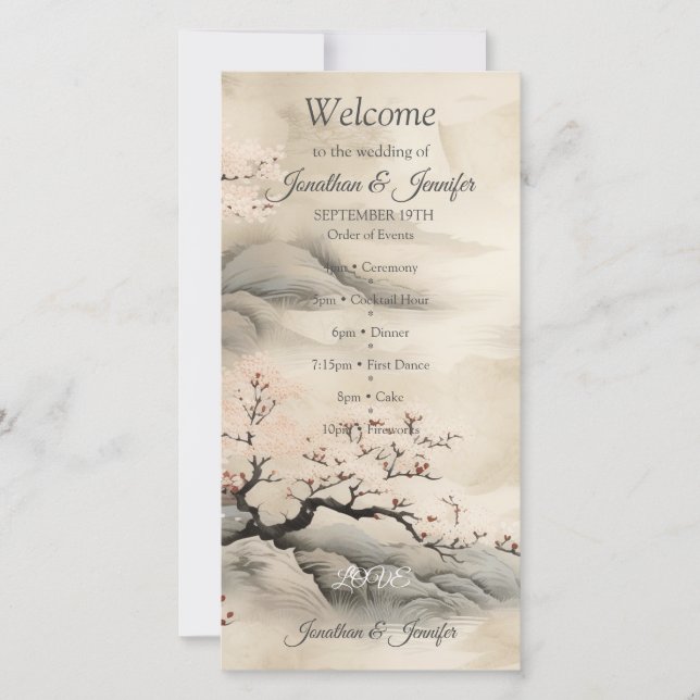 Serene Tranquility Ikebana Japanese theme (Front)