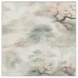 Serene Tranquility Japanese theme Fabric