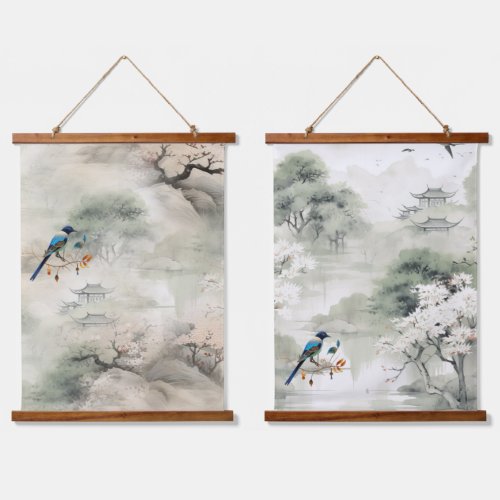Serene Tranquility Japanese theme Hanging Tapestry