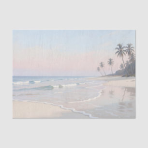 Serene Tropical Beach Paradise Tissue Paper