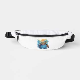 Serene Underwater Turtle Fanny Pack