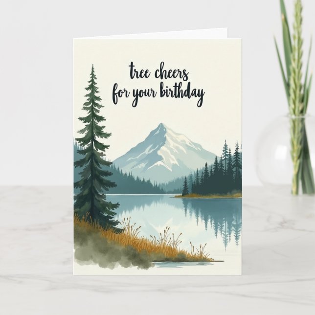 Serene Vista Reflection Card (Front)