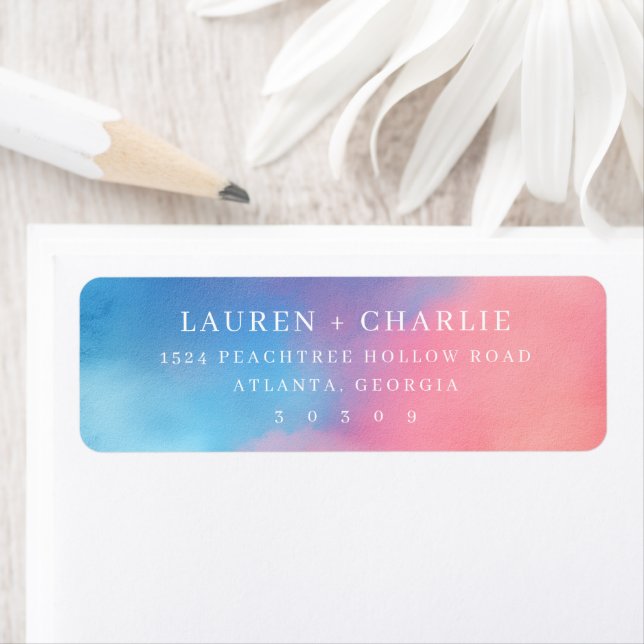Serene Watercolor Gradient Label (Insitu)