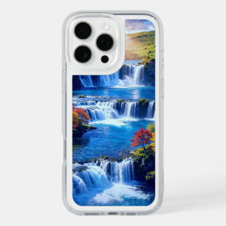 Serene Waterfall Landscape iPhone 16 Plus Case