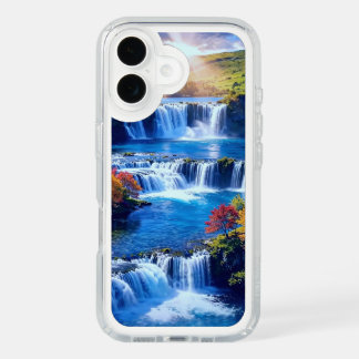 Serene Waterfall Landscape iPhone 16 Plus Case
