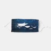 Serene White Dove Adult Cloth Face Mask (Front, Folded)