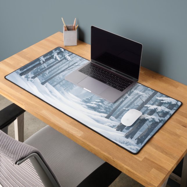 Serene Winter Forest Mouse Pad (Office 2)