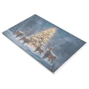 Serene Winter Landscape with Glowing Christmas Gallery Wrap