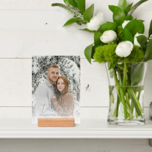 Serene Winter Photo Holder