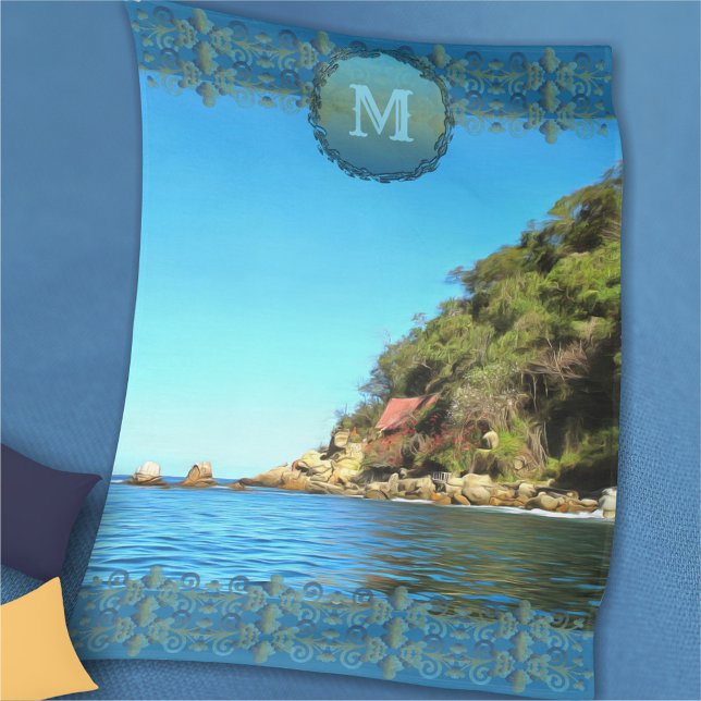 Serene Yelapa 0758 Fleece Blanket (Creator Uploaded)