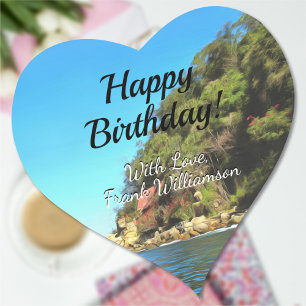 Serene Yelapa Birthday 0758 Heart Sticker