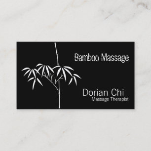 Serene Zen Bamboo Japanese Garden Business Card