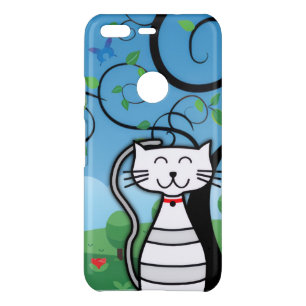 Serene Zen Cat iPhone Case – Blue Sky
