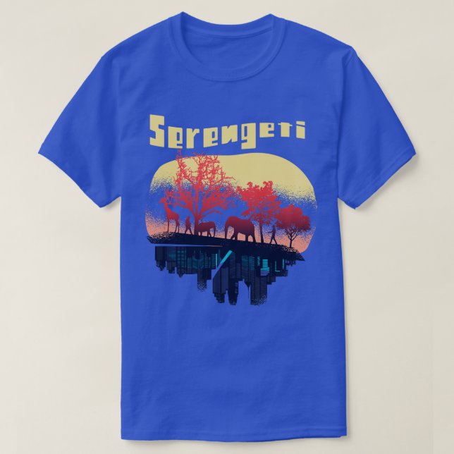Serengeti Africa Safari Elephant National Park Big T-Shirt (Design Front)