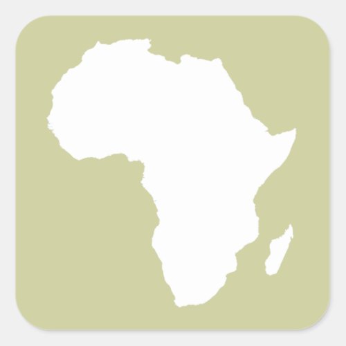 Serengeti Audacious Africa Square Sticker