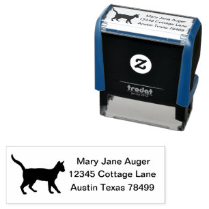 Serengeti Cat Personalized Self-inking Stamp
