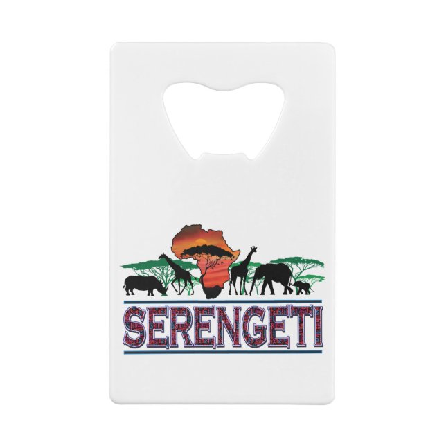 Serengeti Credit Card Bottle Opener (Back)