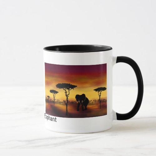 Serengeti Elephant Mug