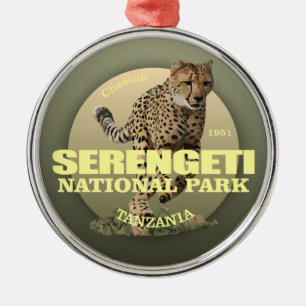 Serengeti National Park (Cheetah) WT Metal Ornament