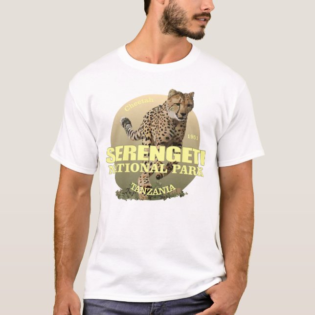 Serengeti National Park (Cheetah) WT T-Shirt (Front)