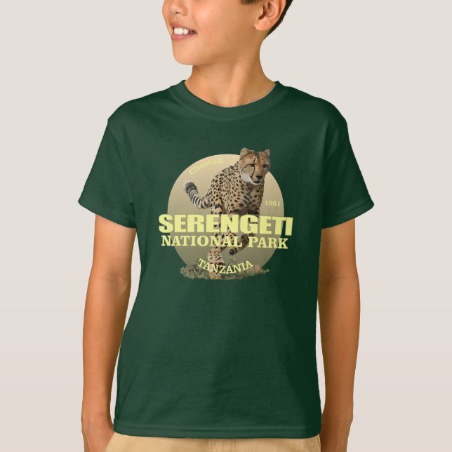 Serengeti National Park (Cheetah) WT T-Shirt (Front)