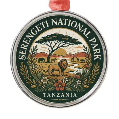 Serengeti National Park Tanzania Metal Ornament