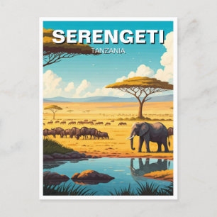 Serengeti National Park Tanzania Postcard