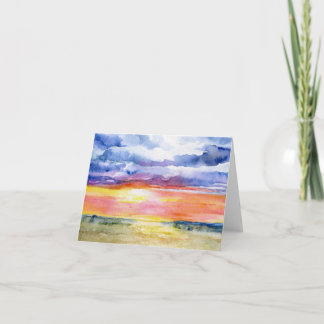 Serengeti  Plains, Tanzania, Africa, Note Card