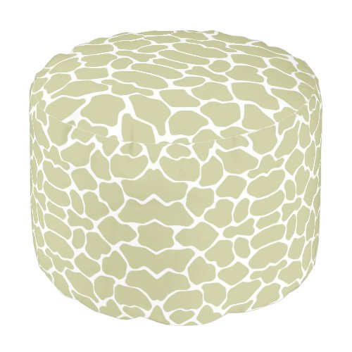 Serengeti Poppy Safari Giraffe Pouf