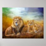 Serengeti Pride Fine Art Poster/Print Poster