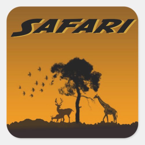 Serengeti Safari Sticker