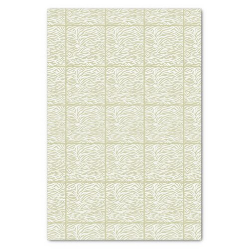 Serengeti Safari Zebra tiled design Tissue Paper