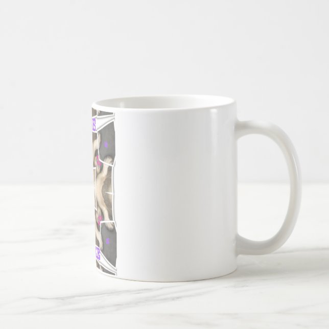 Serengeti Splendor: Vibrant Animal Hide Artistry Coffee Mug (Right)
