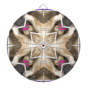 Serengeti Splendor: Vibrant Animal Hide Artistry Dart Board