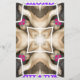 Serengeti Splendor: Vibrant Animal Hide Artistry Stationery