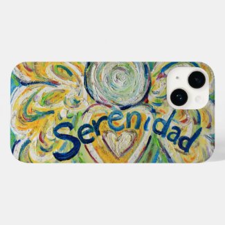 Serenidad Angel Word Art Custom iPhone Case