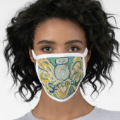 Serenidad Guardian Angel Art Custom Face Mask (Worn Her)