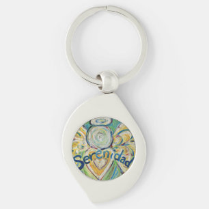 Serenidad Guardian Angel Word Custom Keychains