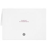 Serenidad "Serenity" Word Angel Greeting Card (Back Horizontal)