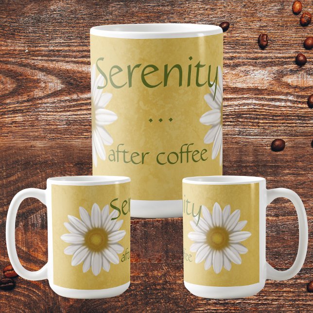 Serenity After Coffee Yellow Daisy  Coffee Mug (Creator Uploaded)