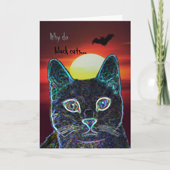 Serenity as black cat -- customized card (Front)