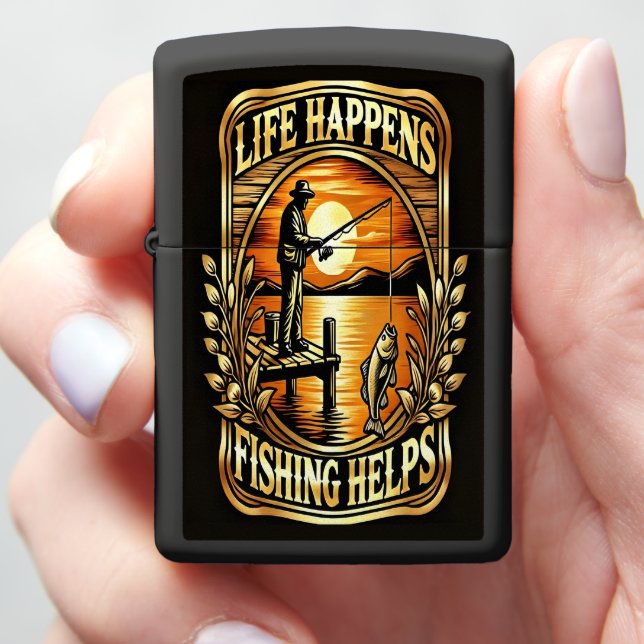 Serenity at Sunset Zippo Lighter (In Hand)