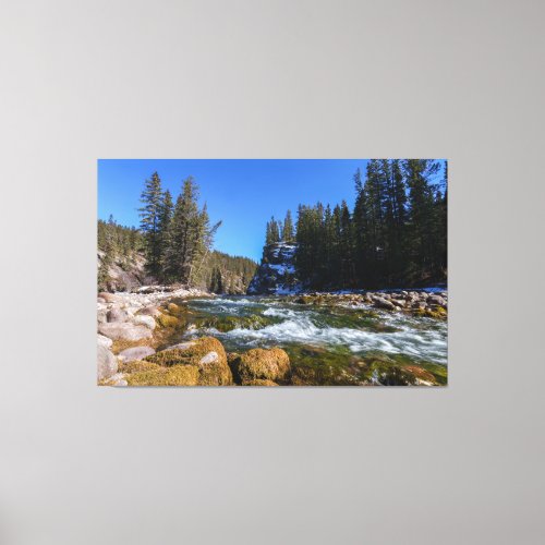 Serenity at the 5th Bridge _ Athabasca River  Canvas Print