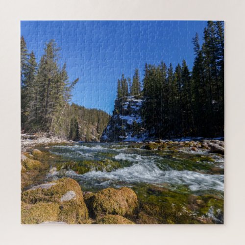 Serenity at the 5th Bridge _ Athabasca River  Jigsaw Puzzle