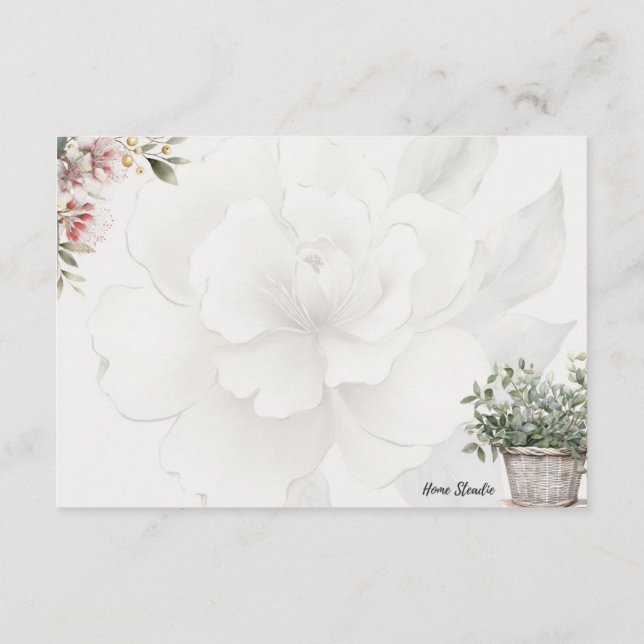 Serenity Basic Blank Recipe Card (Back)